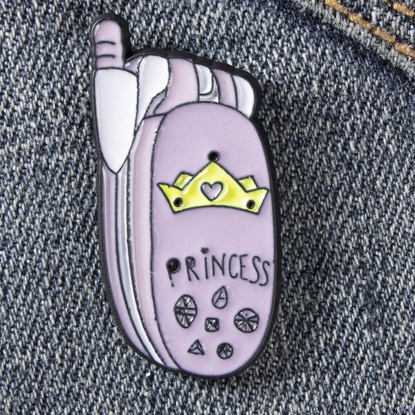 

Cell Phone Design Brooch, Multicolor