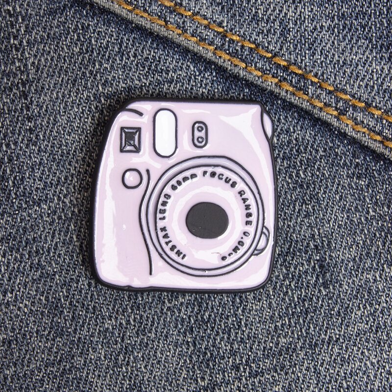 

Camera Design Brooch, Multicolor