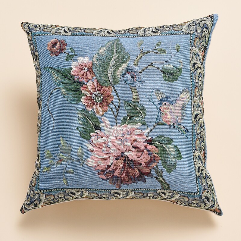 

Flower Print Cushion Cover Without Filler, Multicolor