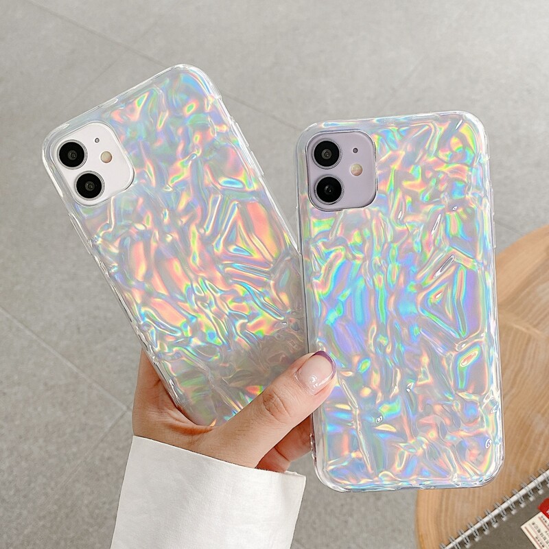 

Holographic iPhone Case, Silver