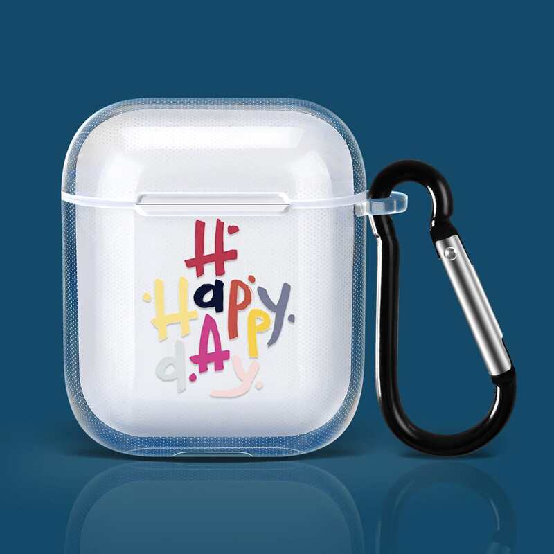 

Letter Graphic Clear Airpods Case