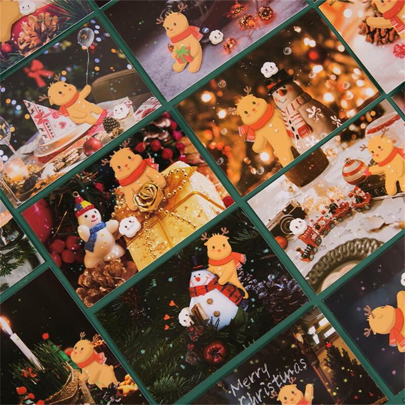 

30sheets Christmas Pattern Random Postcard, Multicolor
