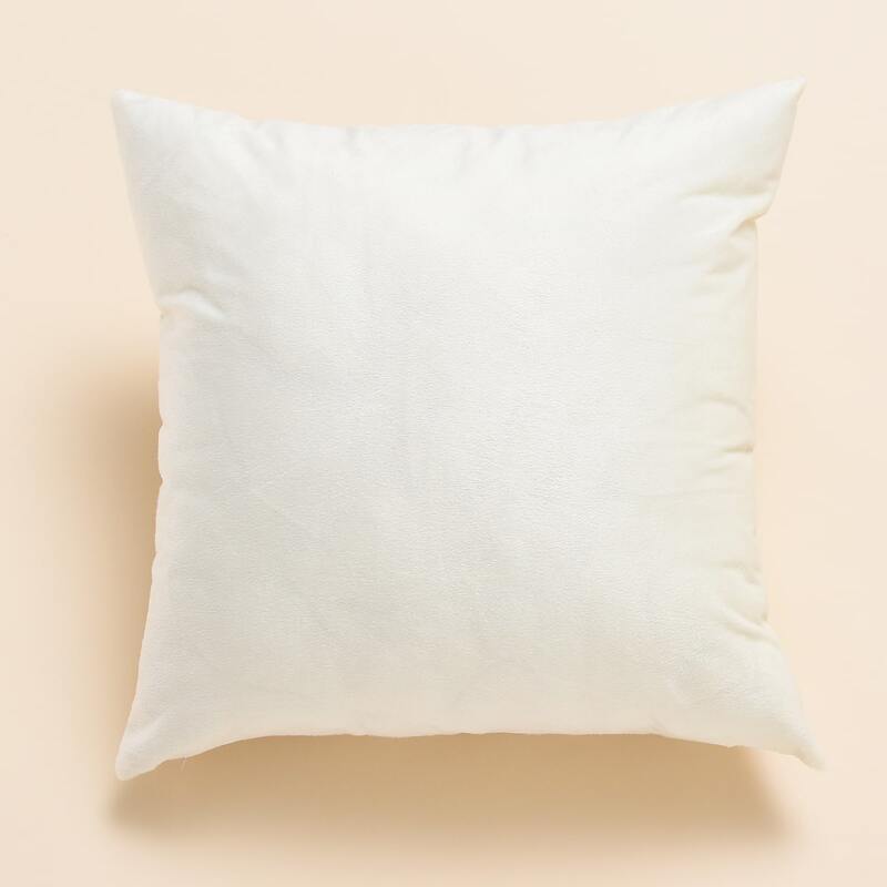 

Solid Color Cushion Cover Without Filler, White