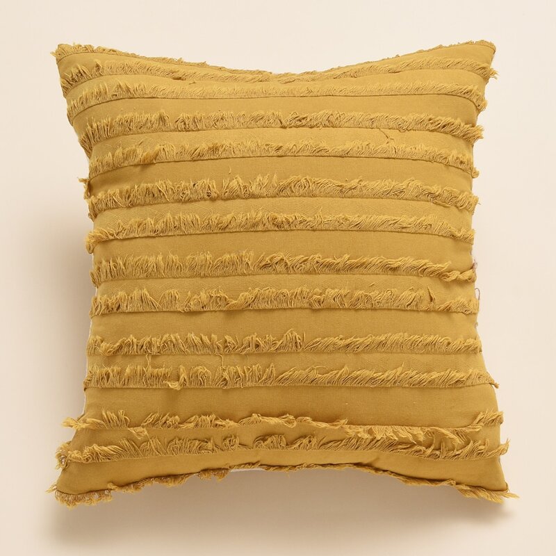

Tassel Detail Cushion Cover Without Filler, Yellow