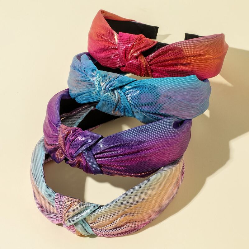 

4pcs Knot Decor Hair Hoop, Multicolor