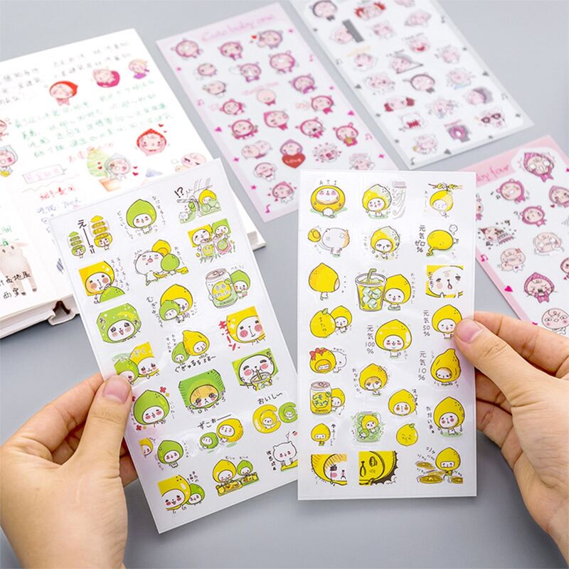 

Random 6sheets Cartoon Sticker, Multicolor