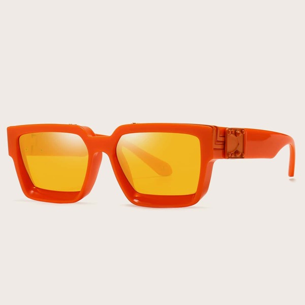 

Square Acrylic Frame Sunglasses, Orange