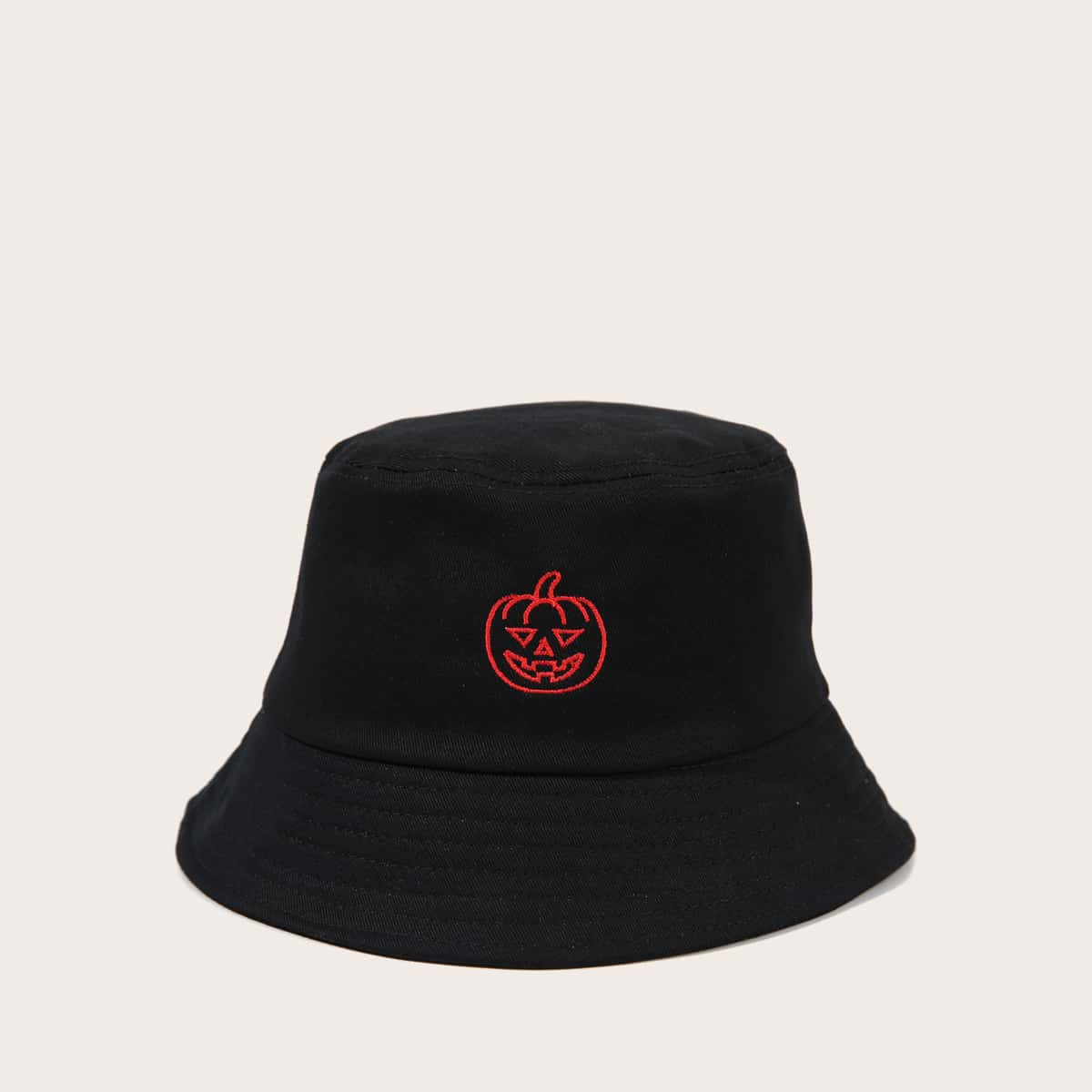 

Halloween Pumpkin Bucket Hat, Black