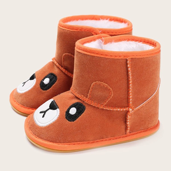 

Baby Boys Cartoon Graphic Boots, Orange
