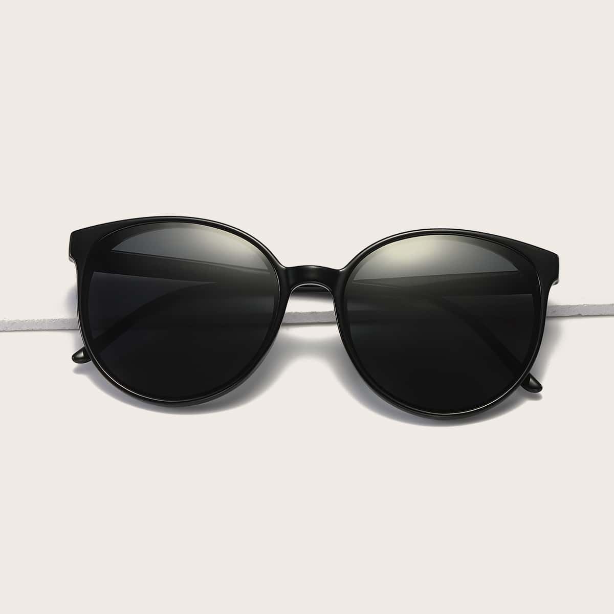 

Tinted Lens Acrylic Frame Sunglasses, Black