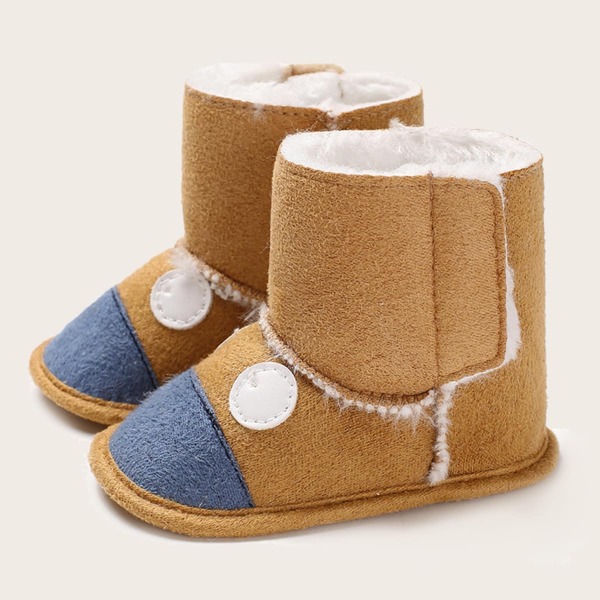 

Baby Boys Cartoon Decor Boots, Coffee brown