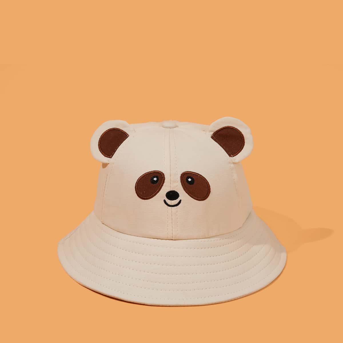 

Cartoon Bear Bucket Hat, Beige