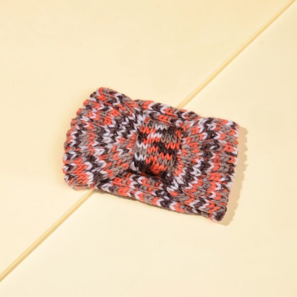 

Knot Design Knitted Headband, Multicolor