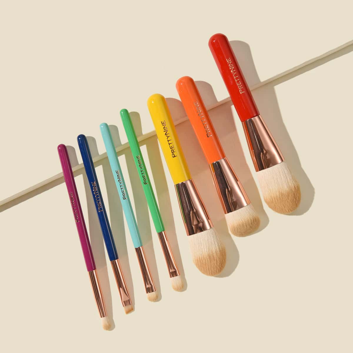 

7pc Colorful Makeup Brush Set, Multicolor