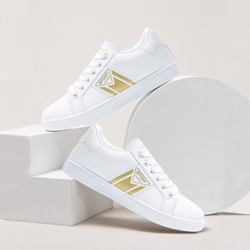

Lace Up Front Skate Shoes, White