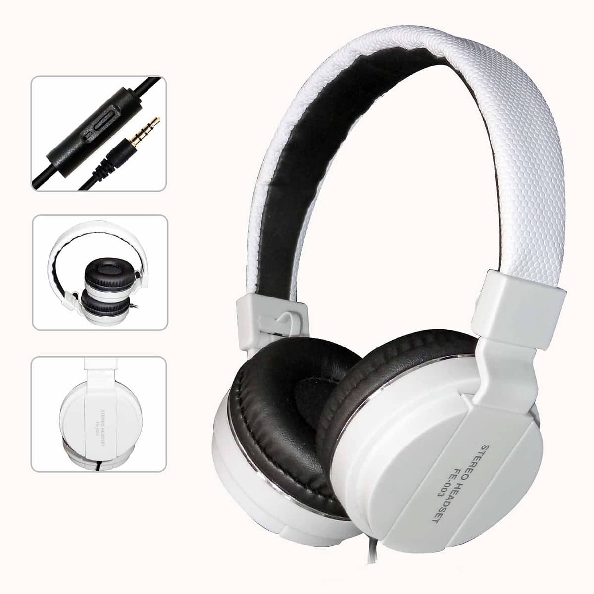 

1pc Over-ear Headphone, White