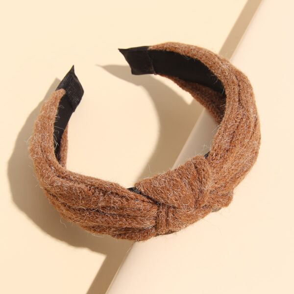 

Minimalist Knot Hair Hoop, Camel