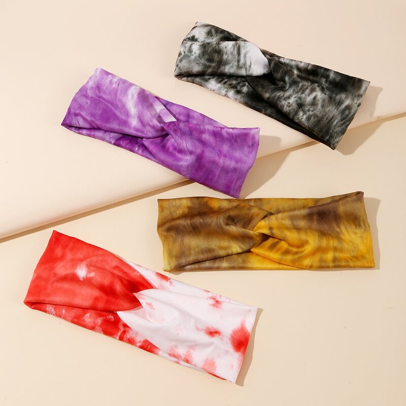 

4pcs Color Block Headband, Multicolor