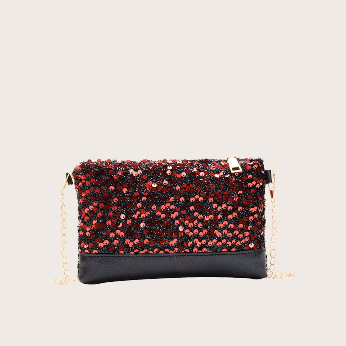 

Sequin Chain Crossbody Bag, Multicolor