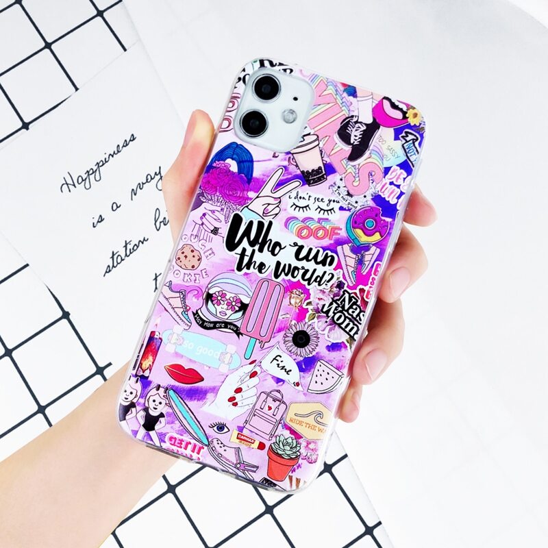 

Picture collage iPhone Case, Purple