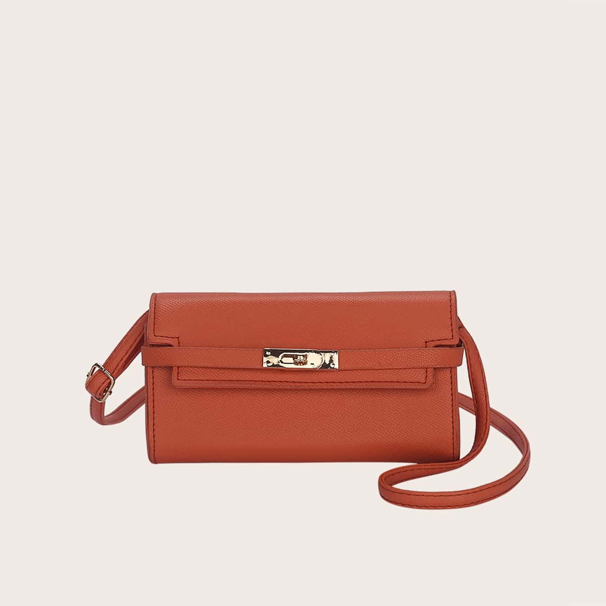 

Minimalist Crossbody Bag, Coral orange