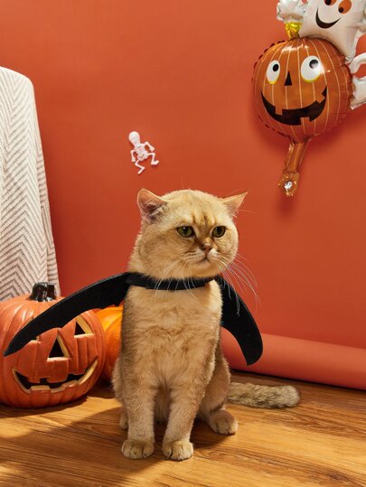 Костюм для кошек в форме летучей мыши на Хэллоуин 1шт