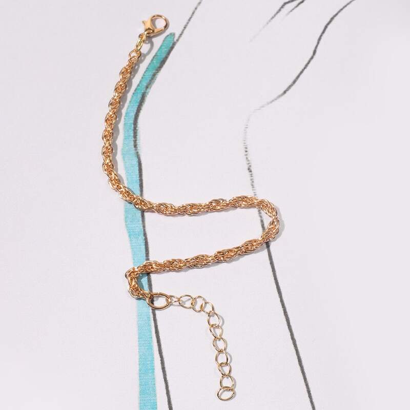 

Simple Chain Bracelet, Gold