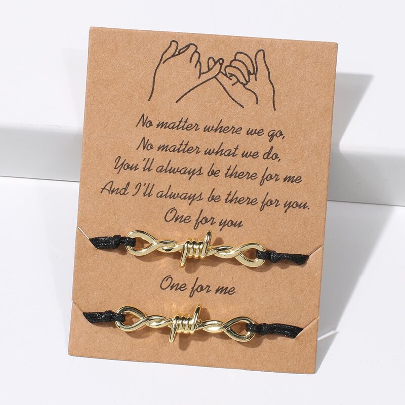 

2pcs Knot Bracelet, Gold