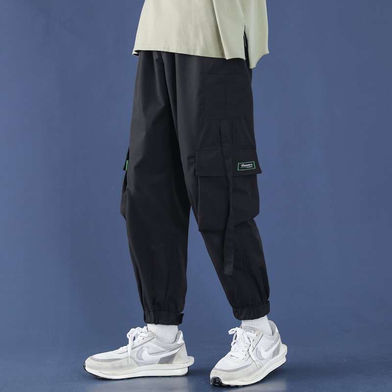 

Guys Solid Cargo Pants, Black