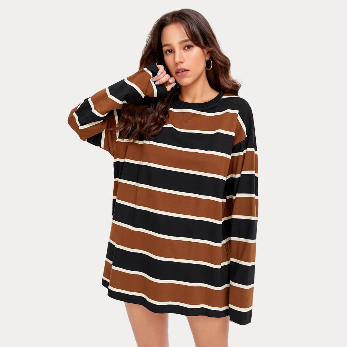 

Striped Oversized Tee, Multicolor