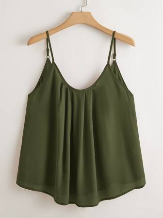 توب كامي مطوي أكبر حجم بلون سادة