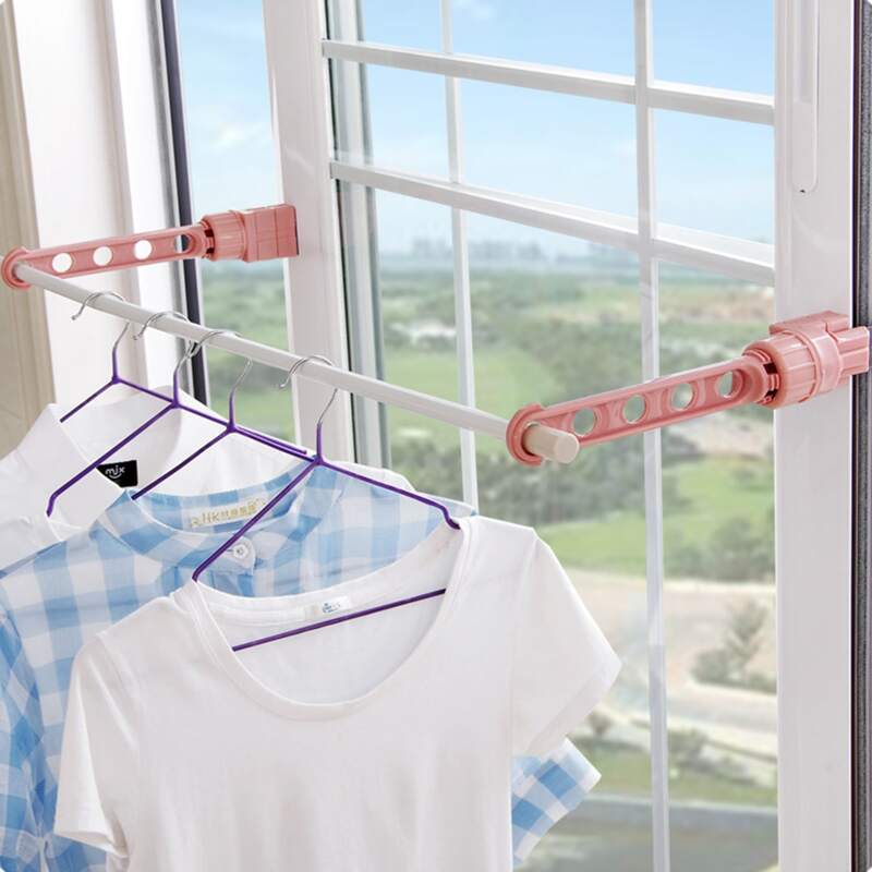 

1pc 5 Hole Drying Rack, Pink
