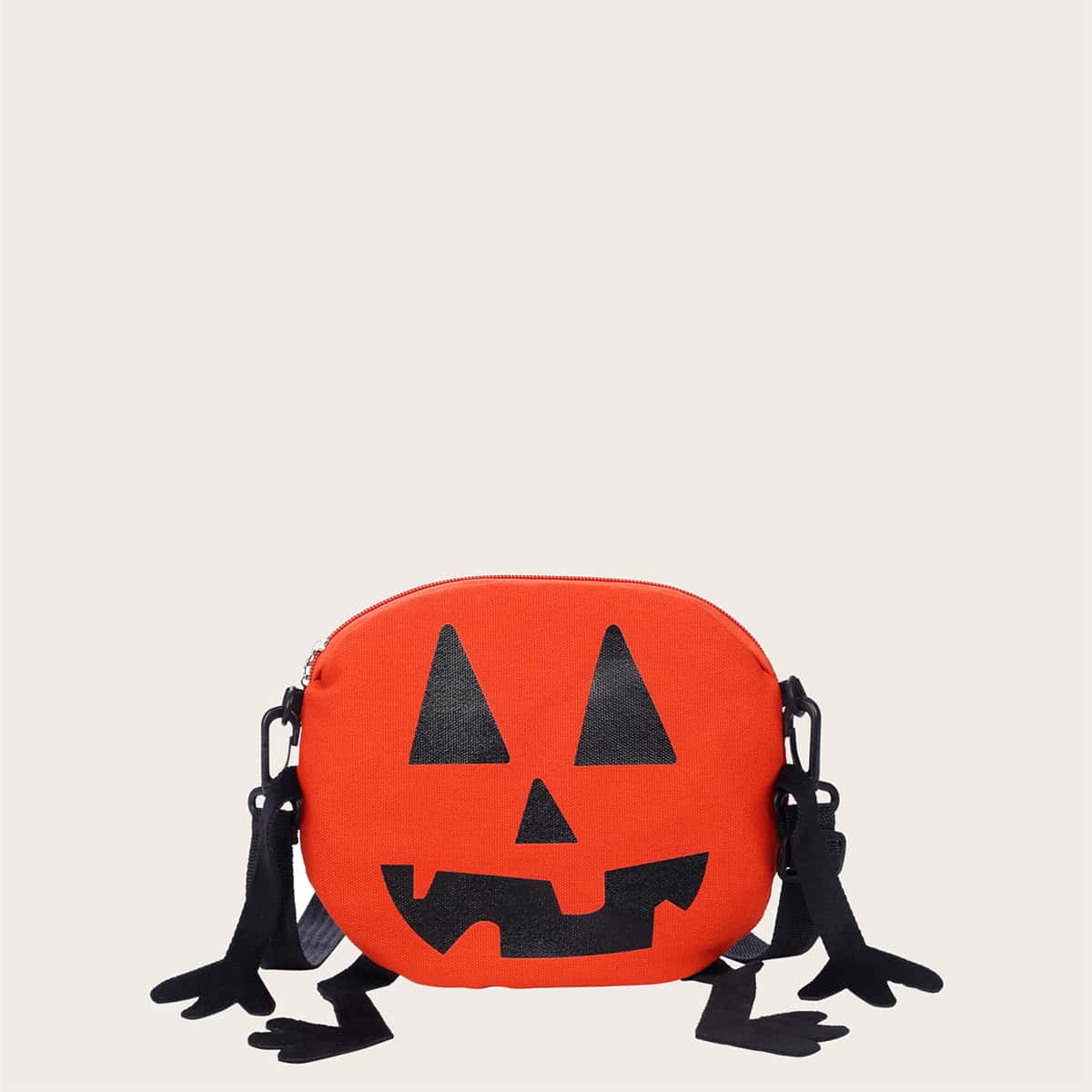 

Halloween Grimace Pattern Crossbody Bag, Orange