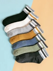 7 pares calcetines de hombres de rayas - Multicolor - Ver 1