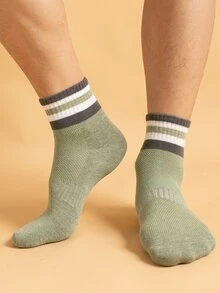 7 pares calcetines de hombres de rayas - Multicolor - Ver 4