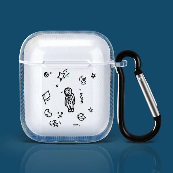 

Прозрачный чехол для Airpods с рисунком