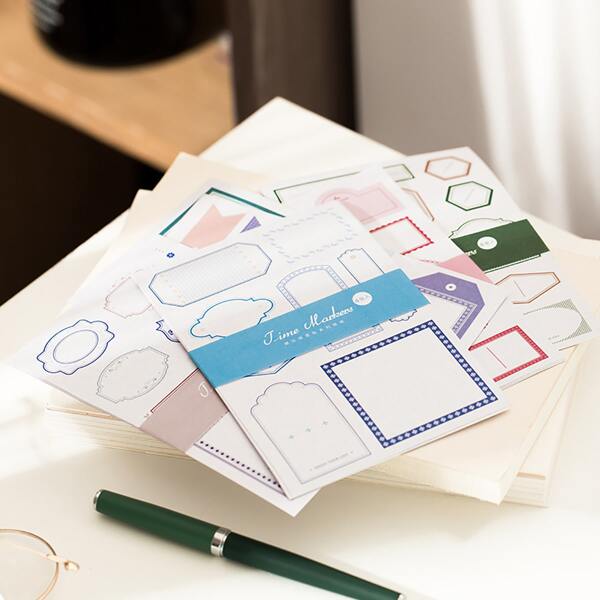 

4sheets Random Pattern Sticker, Multicolor
