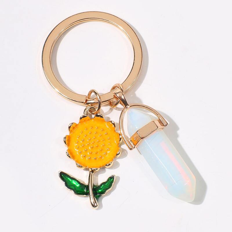 

Sunflower Charm Keychain, Multicolor