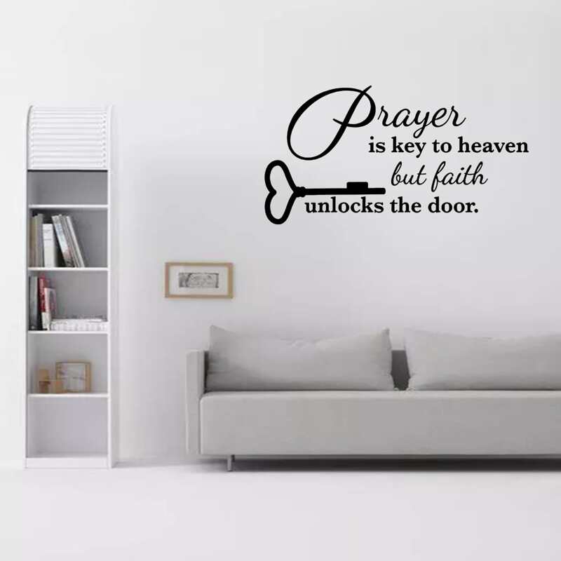

Slogan Graphic Wall Sticker, Black