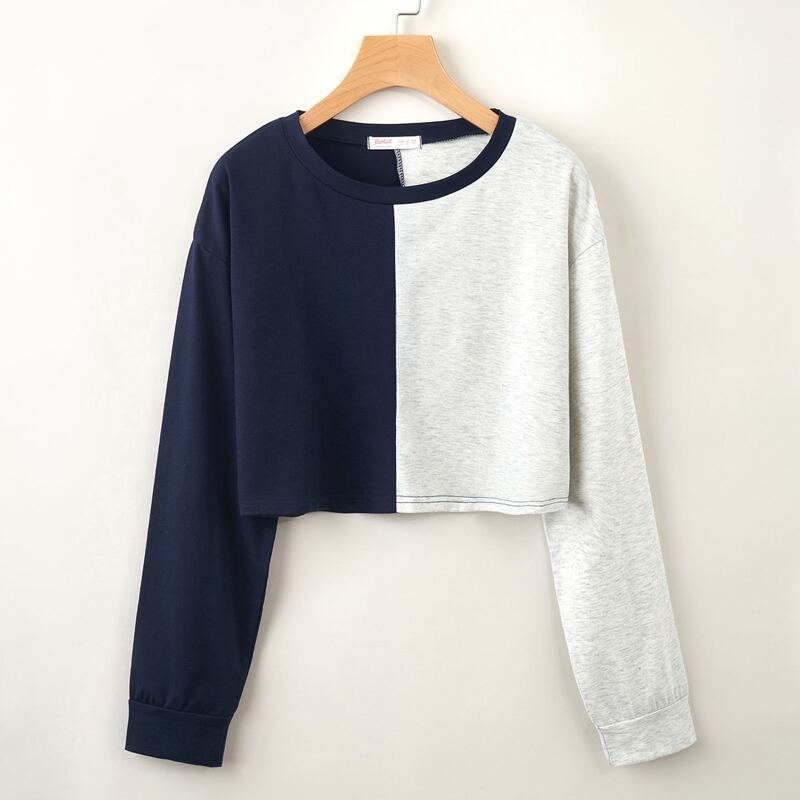 

Colorblock Crop Tee, Multicolor