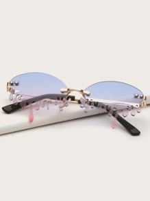 兒童新奇鏡片無框太陽眼鏡