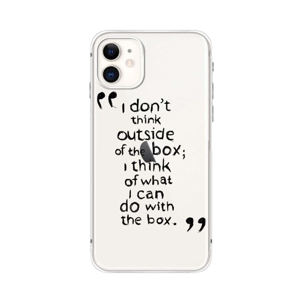 

Letter Graphic Clear iPhone Case