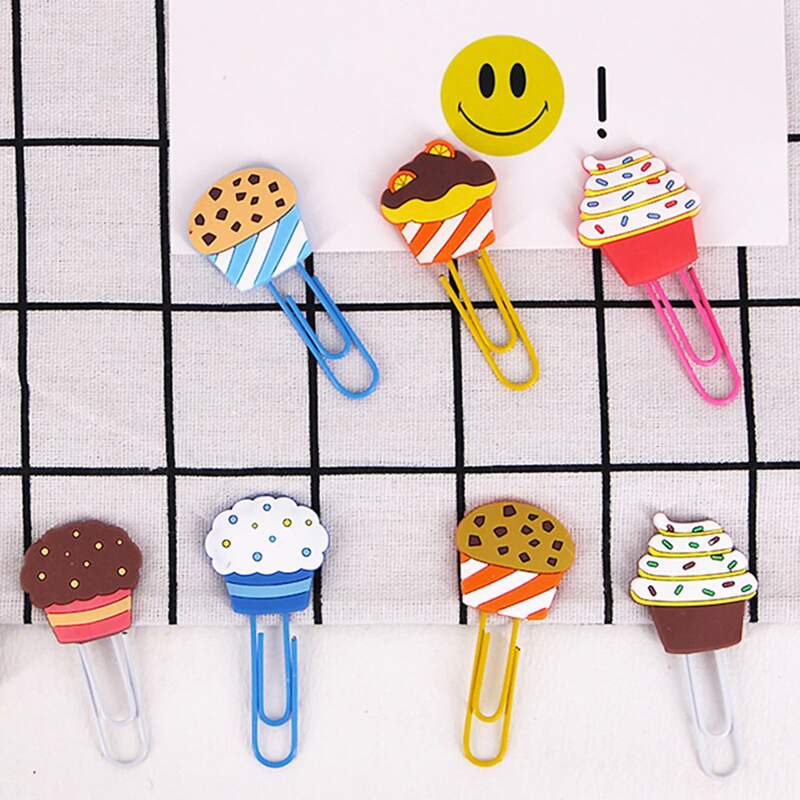 

4pcs Dessert Design Random Paper Clip, Multicolor