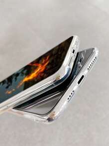 Funda compatible con iphone con patrón de fuego - Multicolor - Ver 5