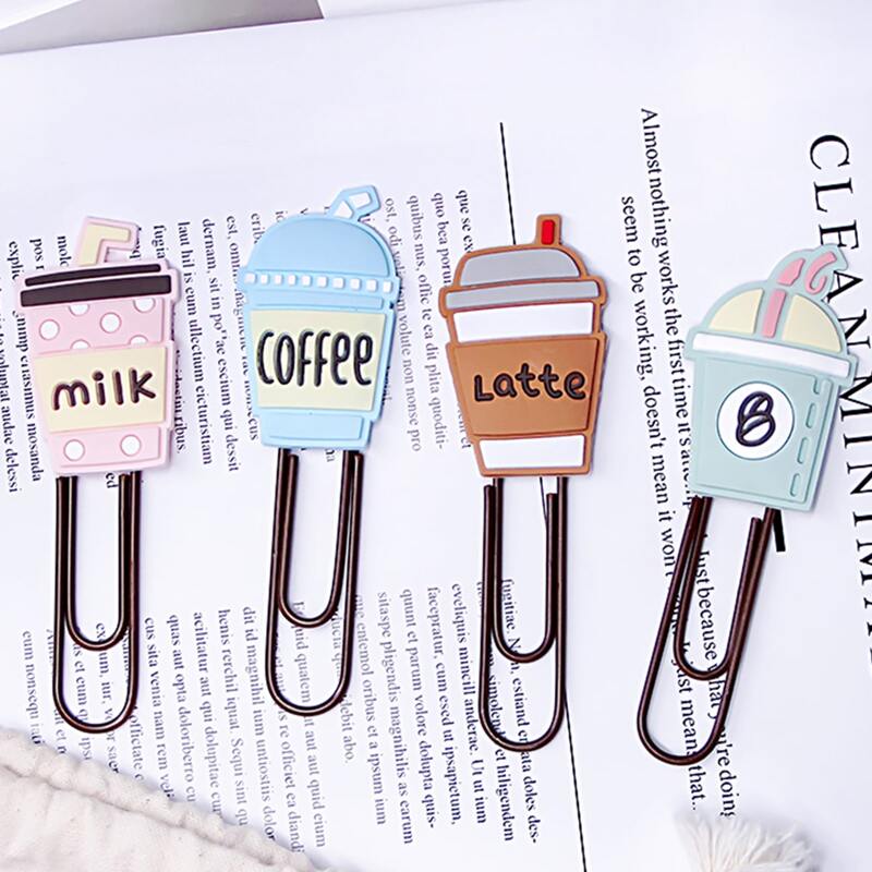 

2pcs Coffee Design Random Paper Clip, Multicolor
