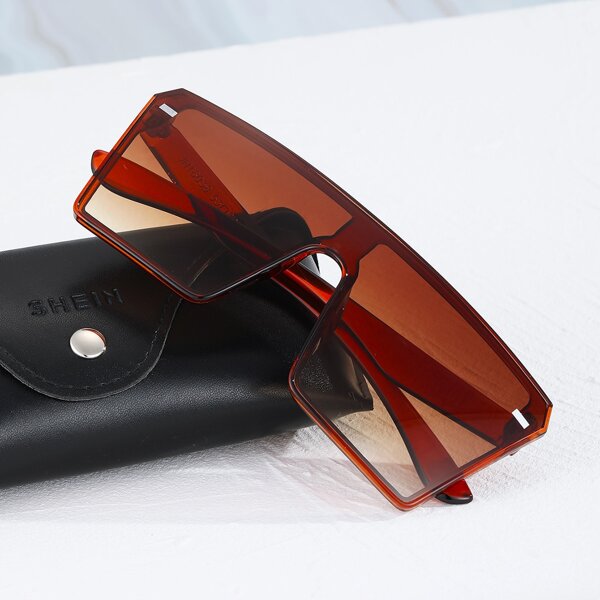

Men Flat Top Sunglasses, Brown