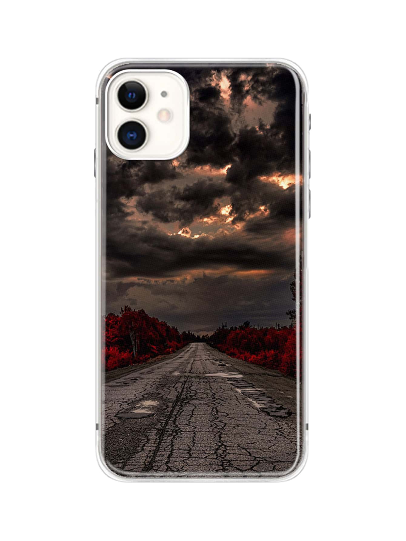 Funda compatible con iphone con estampado de paisaje - Multicolor - Ver 1