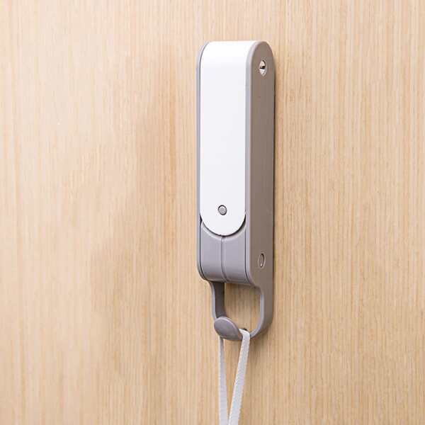 

1pc Plastic Collapsible Hanger, Grey