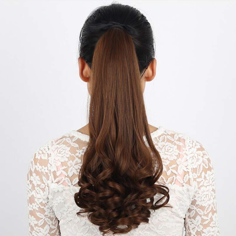 

Long Curly Ponytail Hair Extension, Brown