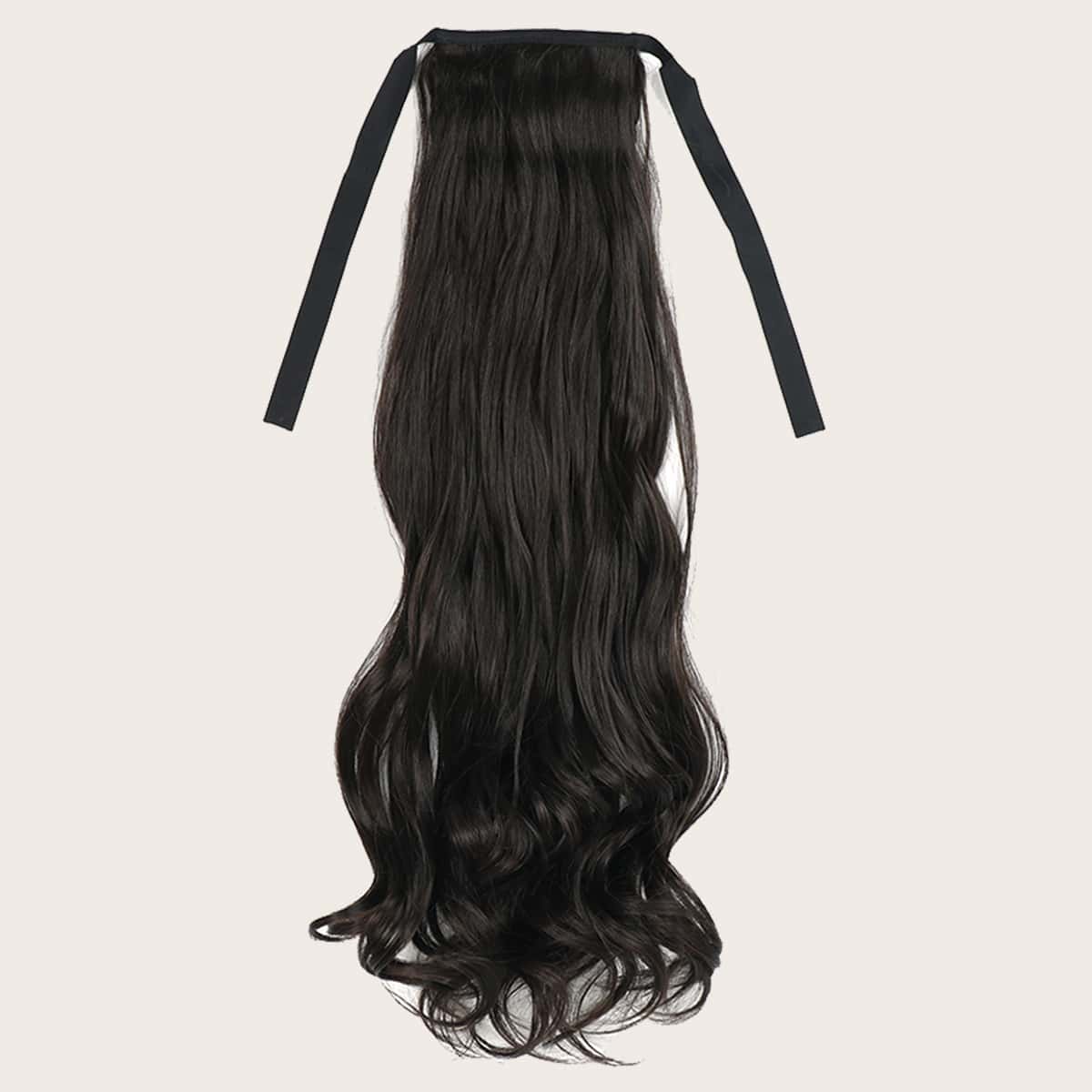 

Long Curly Ponytail Hair Extension, Black
